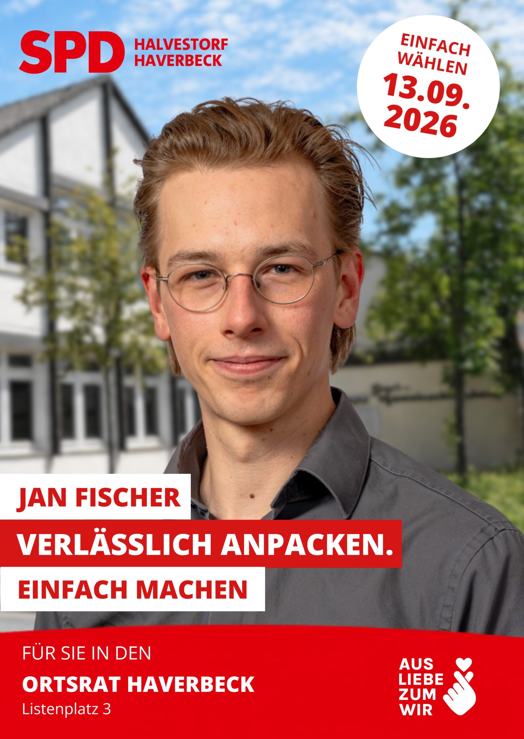Kandidatenplakat Jan Fischer
