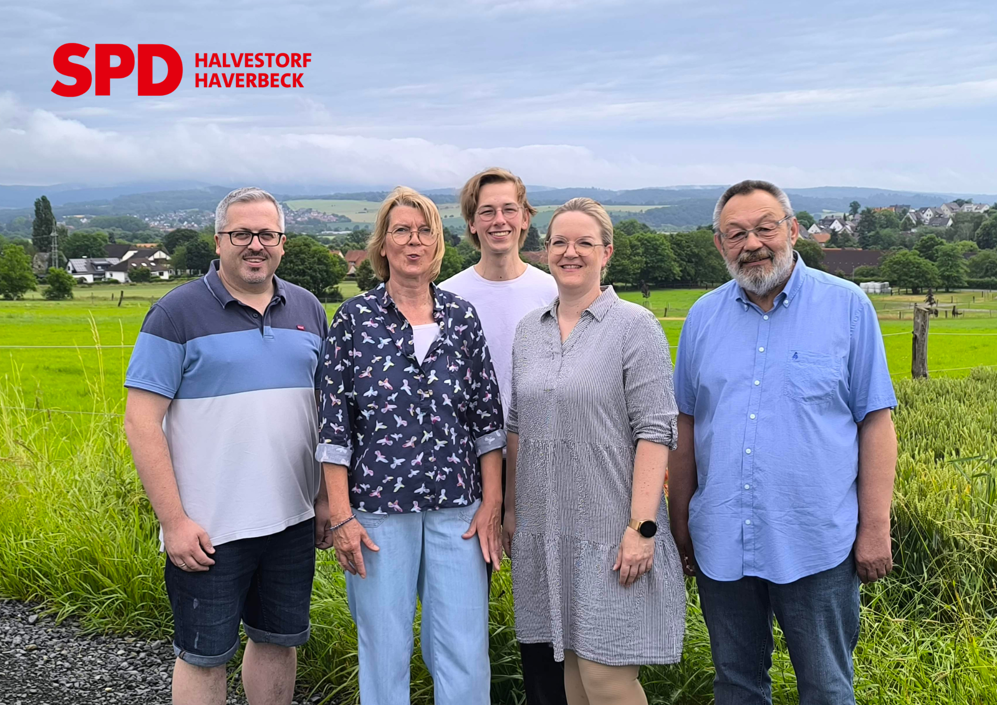 Gruppenfoto der Kandidaten aus Haverbeck